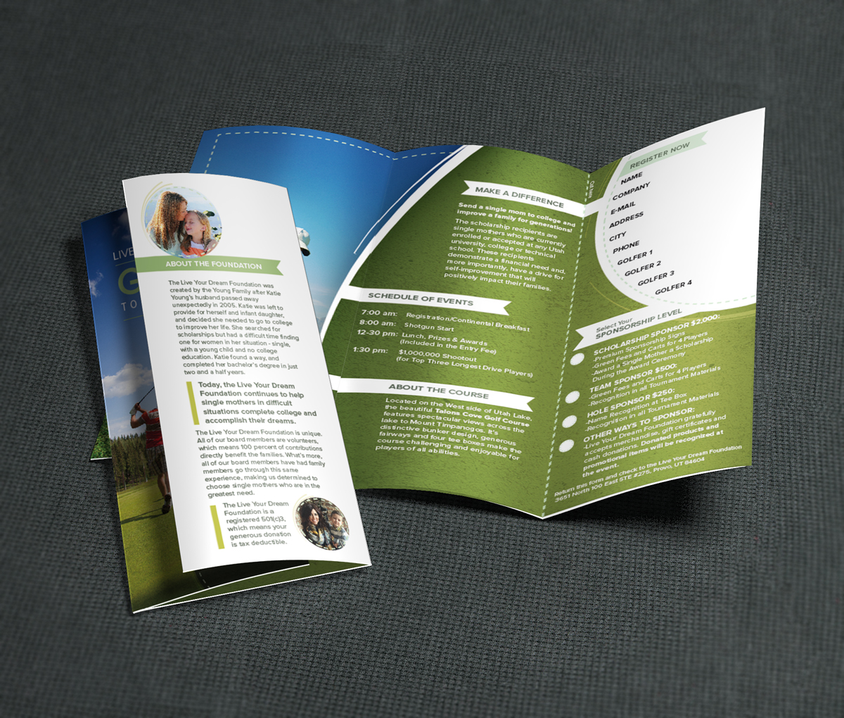 Golf Tournament Brochure