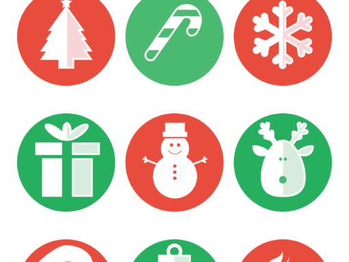 Cute Christmas Icon Set