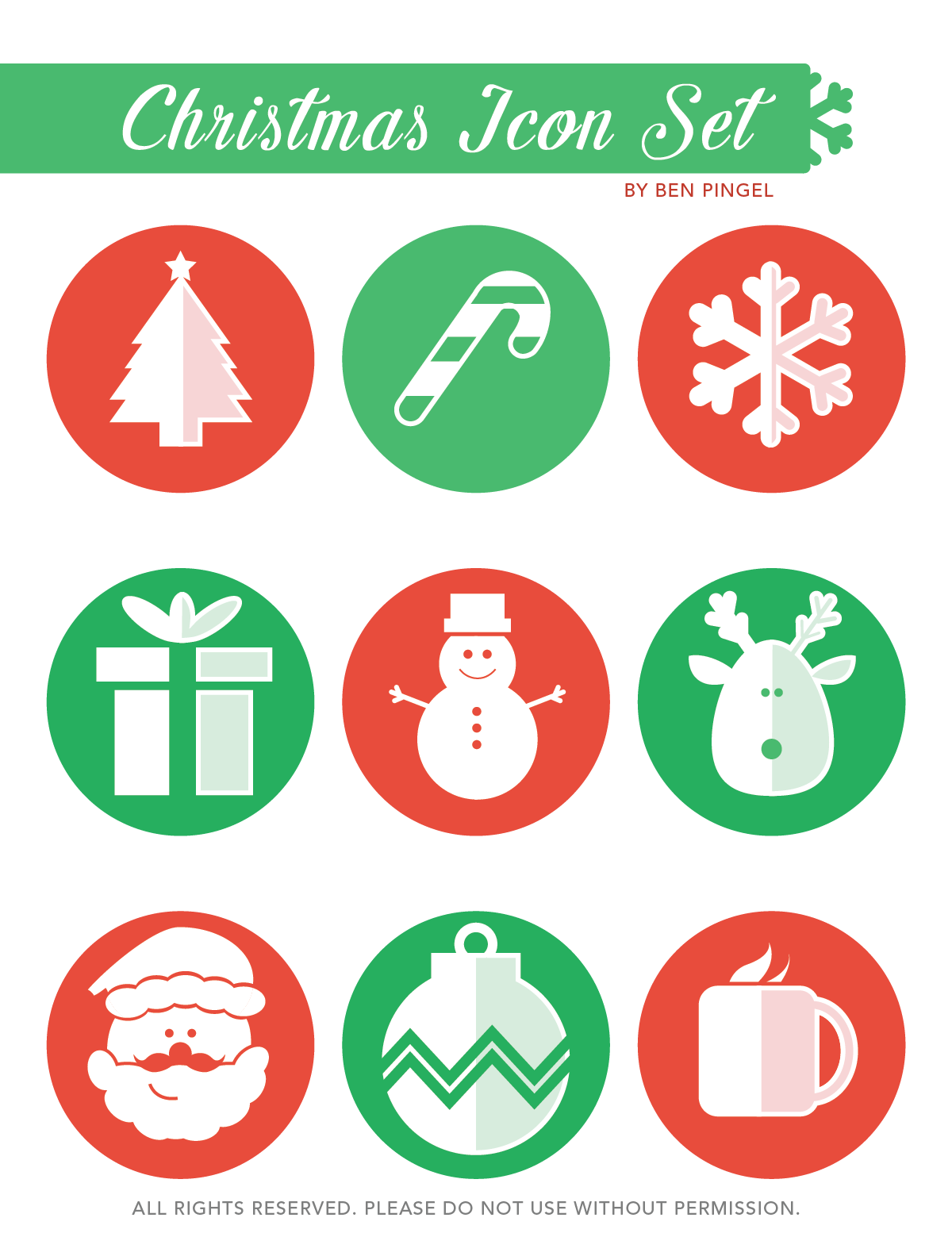 Cute Christmas Icon Set Ben Pingel Portfolio