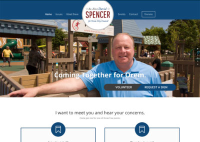 David Spencer Political Campaign Website